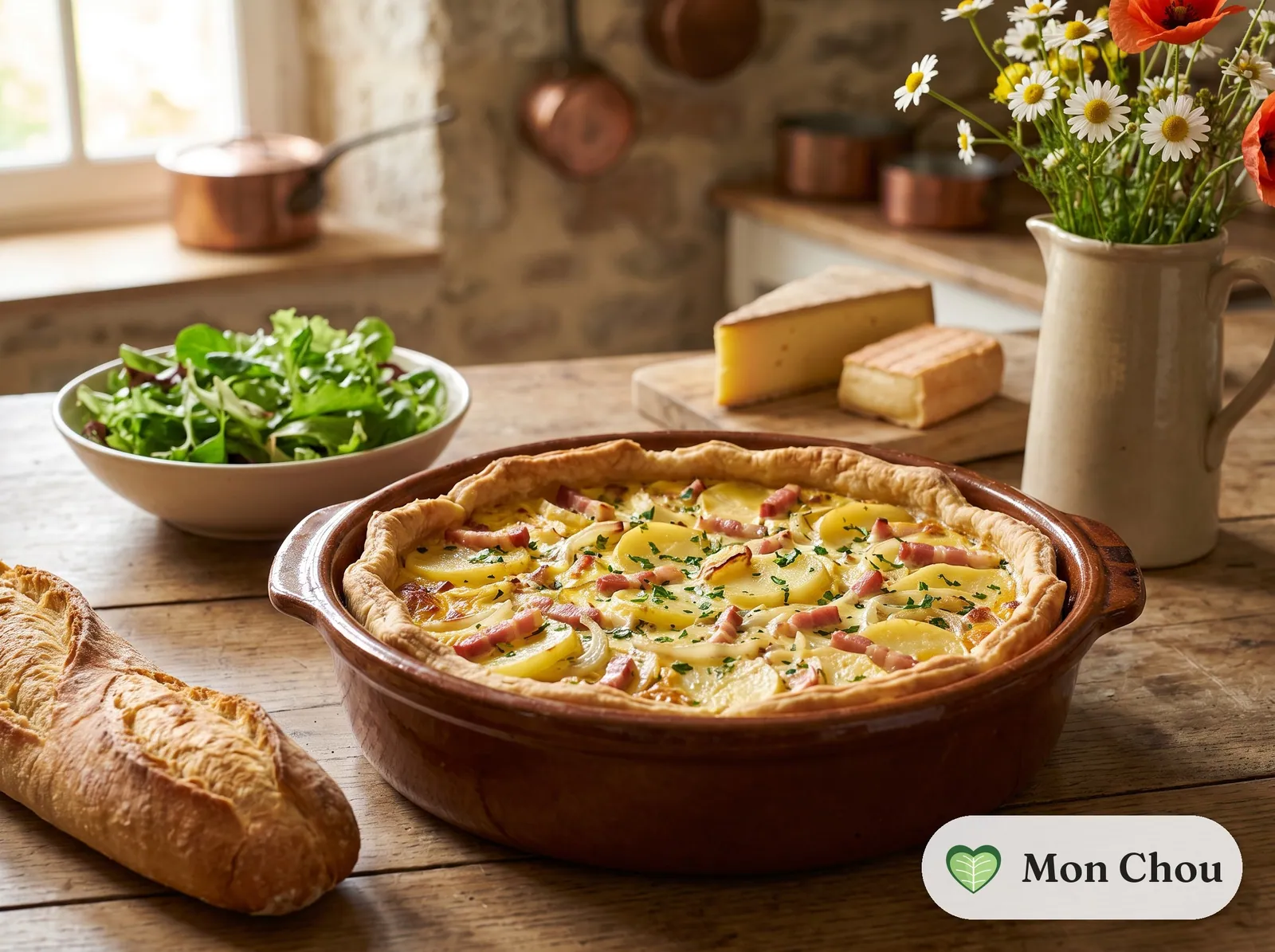 Bisteu picard et salade verte