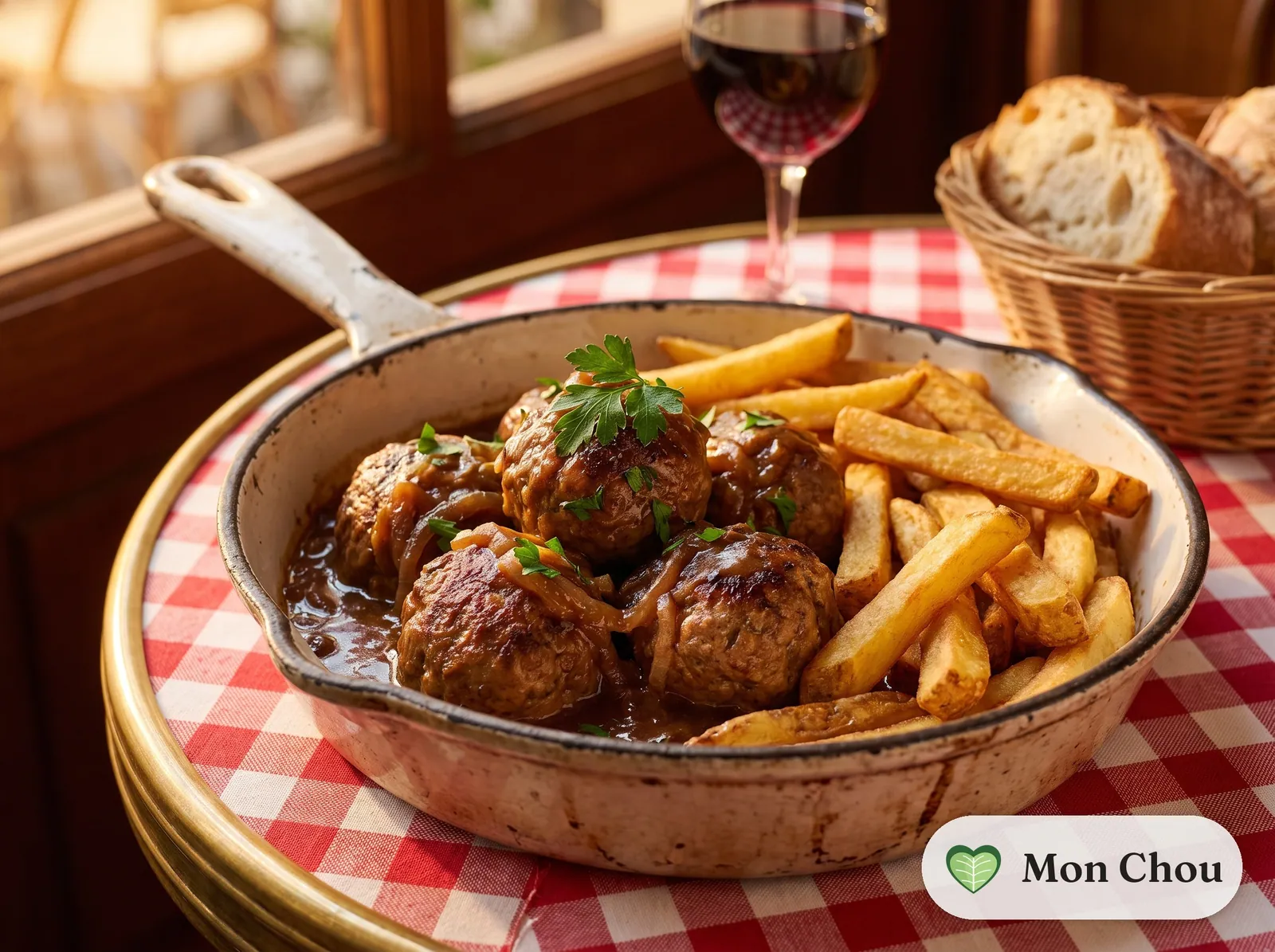 Boulettes à la bière et frites
