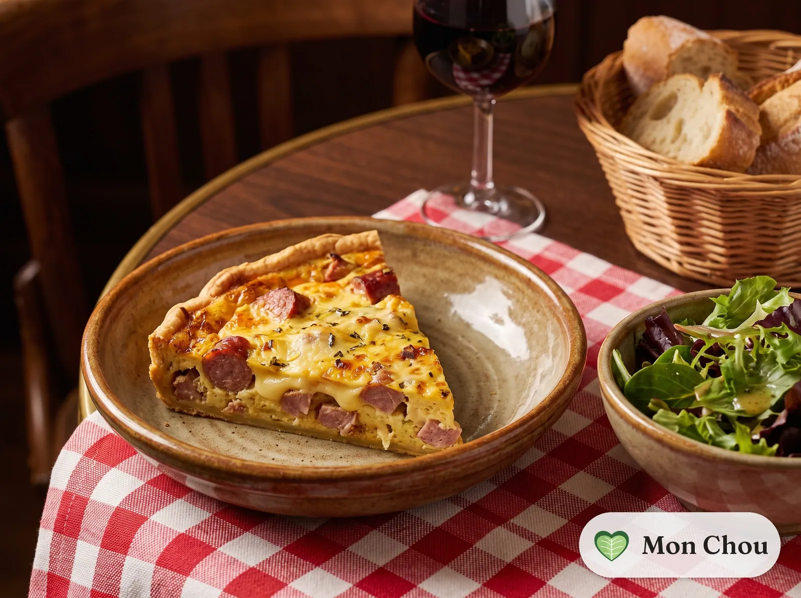 Quiche à la saucisse de Morteau et au comté