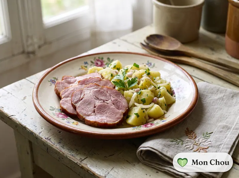 Schiffala et salade de pommes de terre