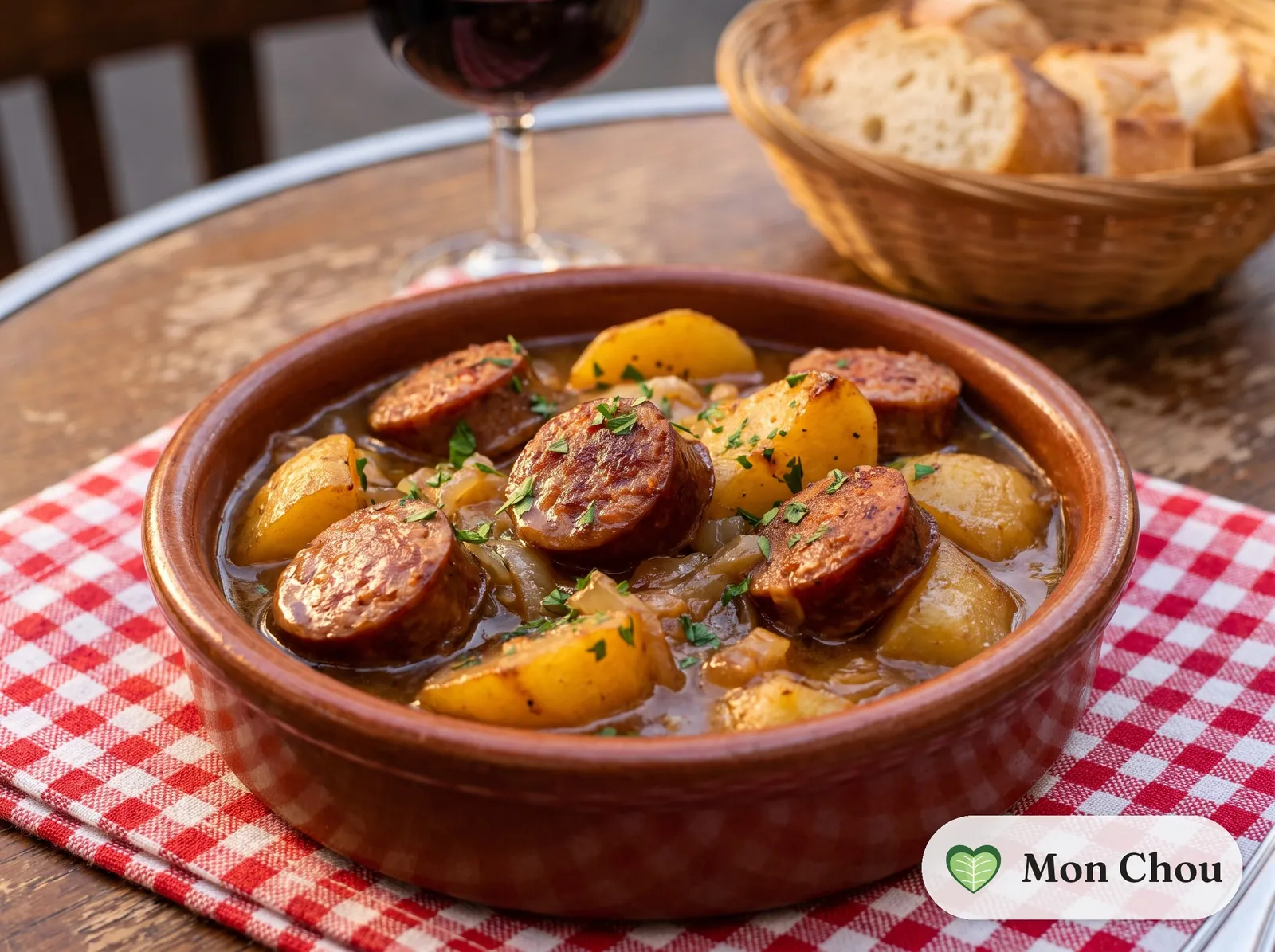 Pan-Seared Andouille de Vire with Cider Potatoes