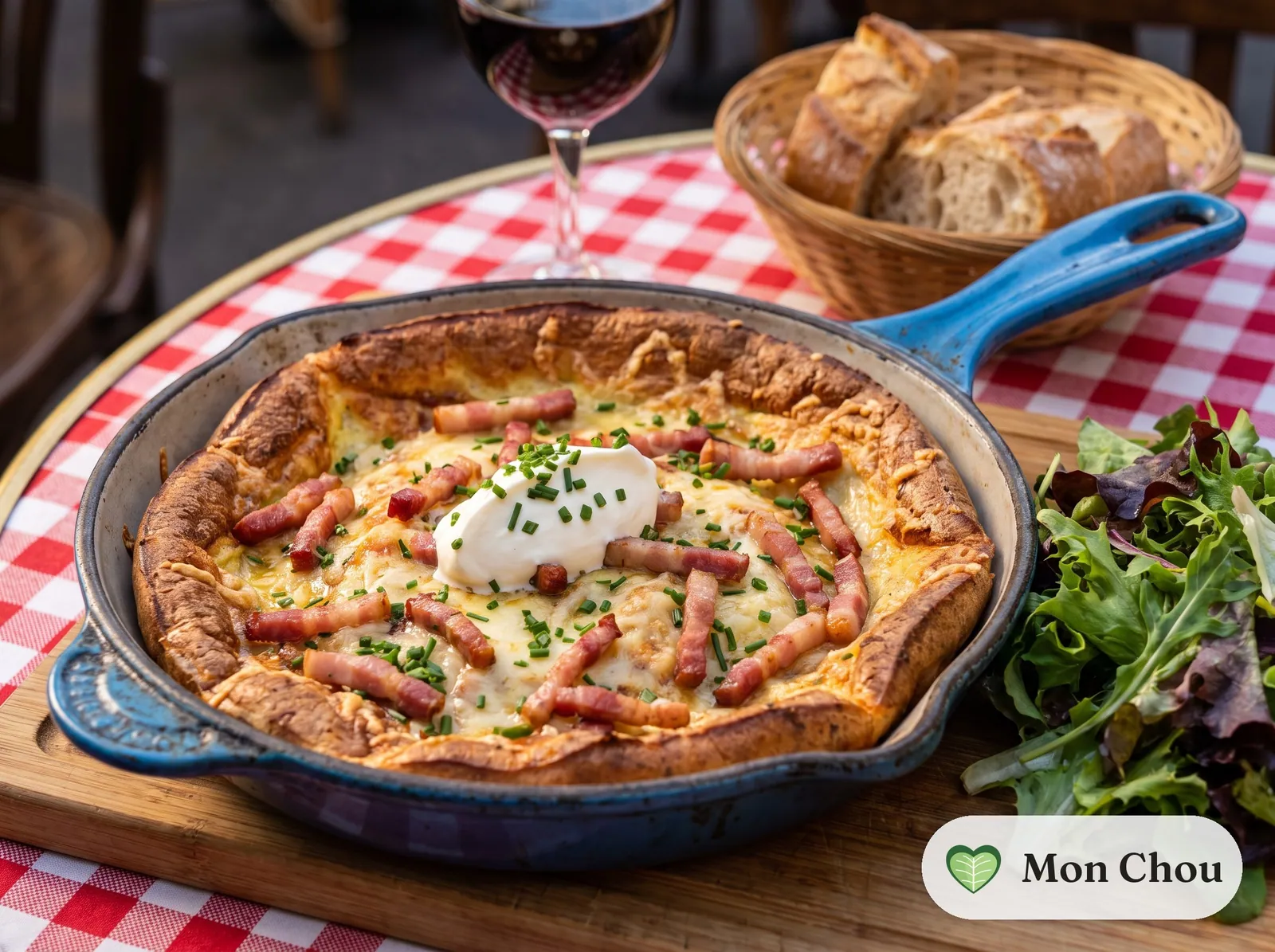 Crapiaux du Morvan au lard et salade verte