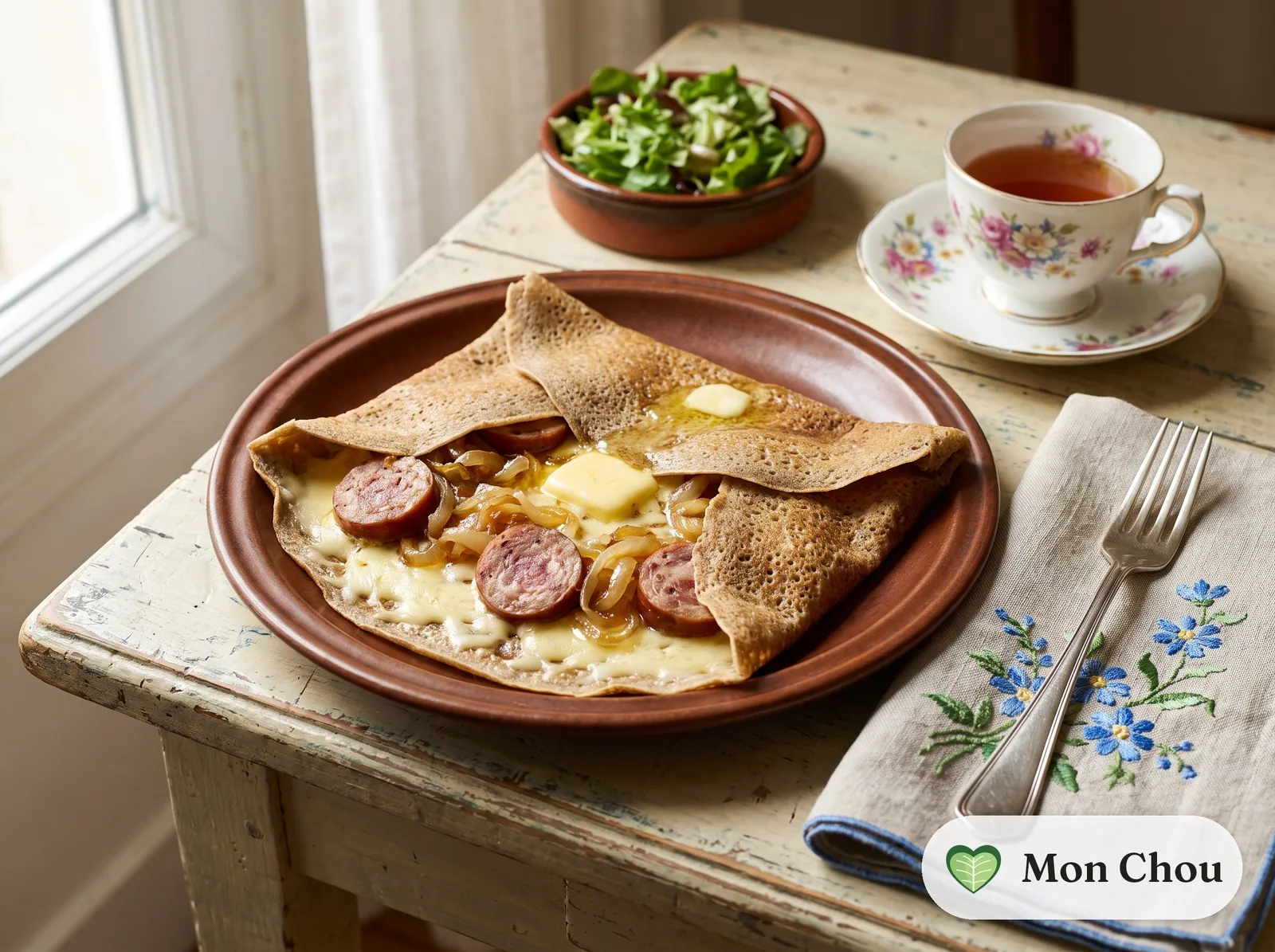 Galettes de sarrasin à l&rsquo;andouille