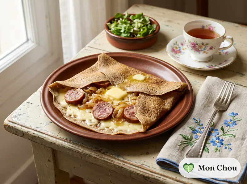 Galettes de sarrasin à l&rsquo;andouille