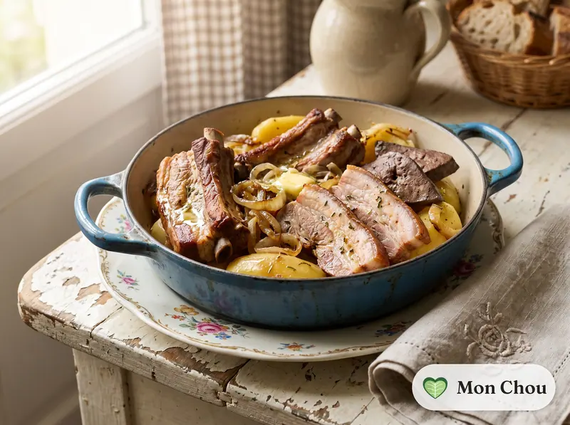 Lard nantais et pommes de terre