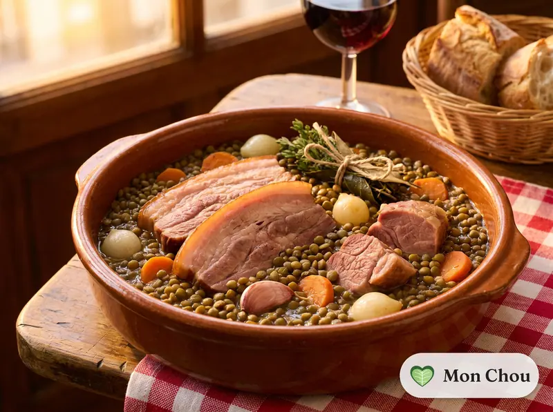 Petit salé aux lentilles (French pork and lentil stew)