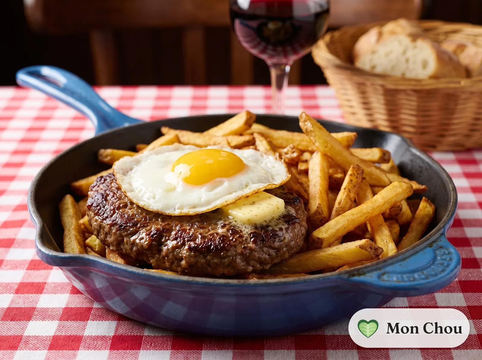 Steak à cheval et frites