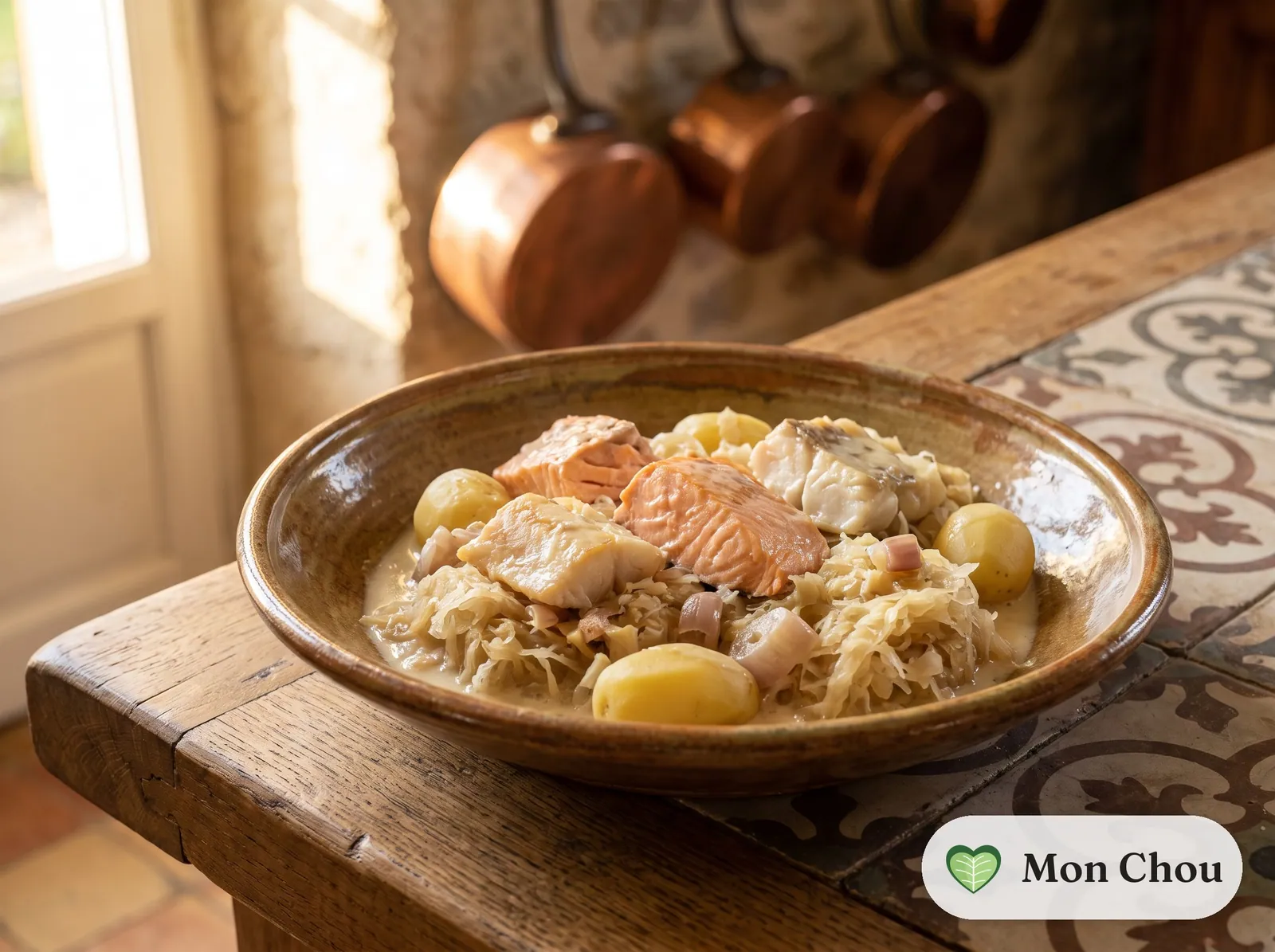 Choucroute de la mer et pommes vapeur