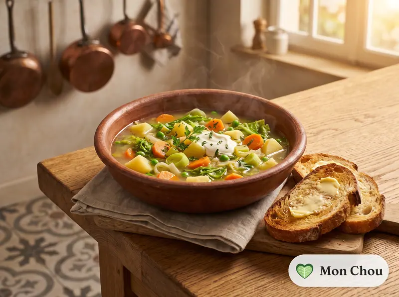 Soupe des hortillonnages et tartines