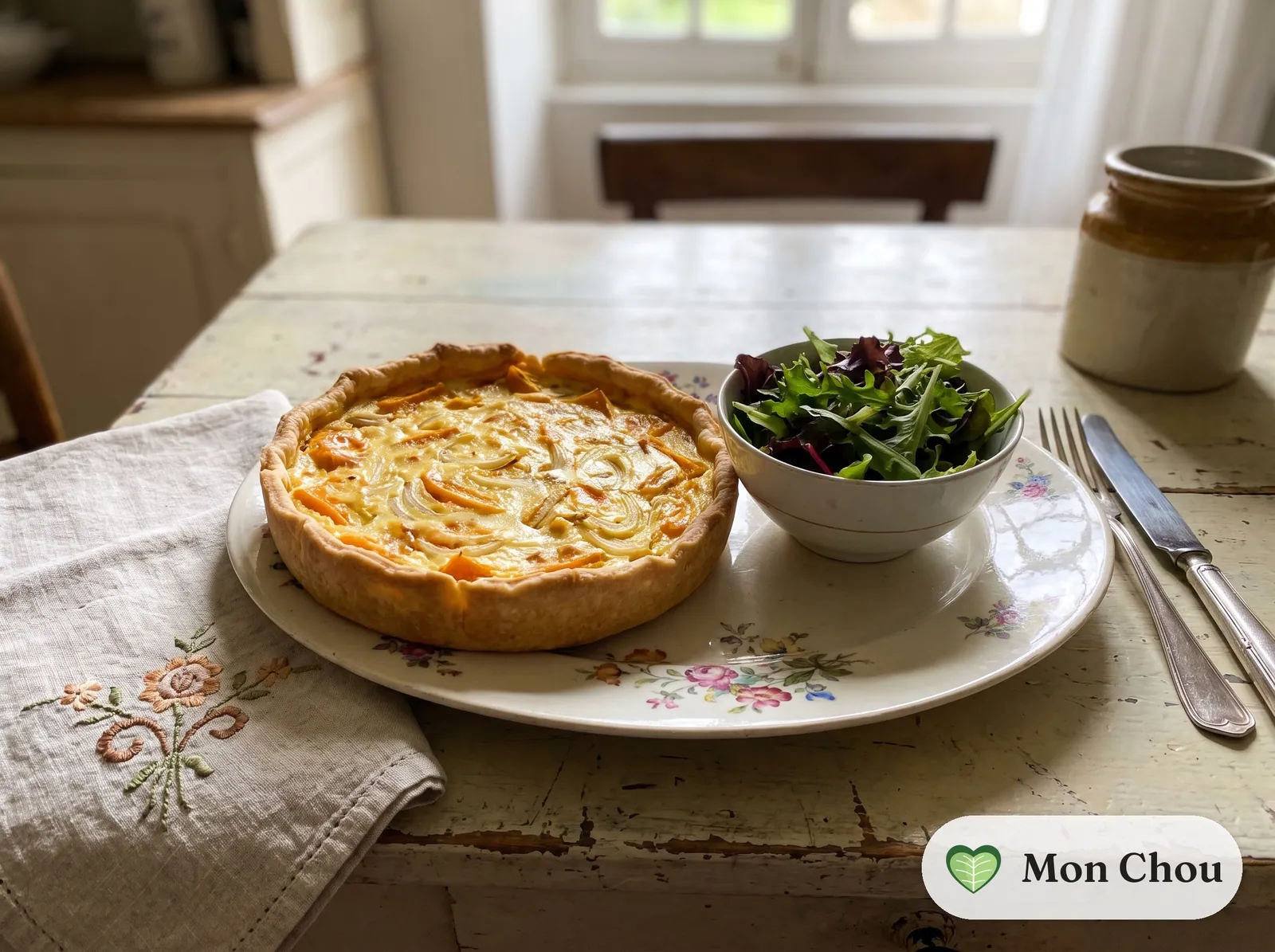 Citrouillat berrichon et salade verte