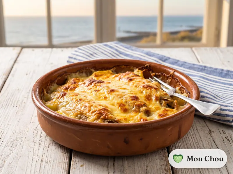 Gratin de chicons au maroilles et pommes de terre