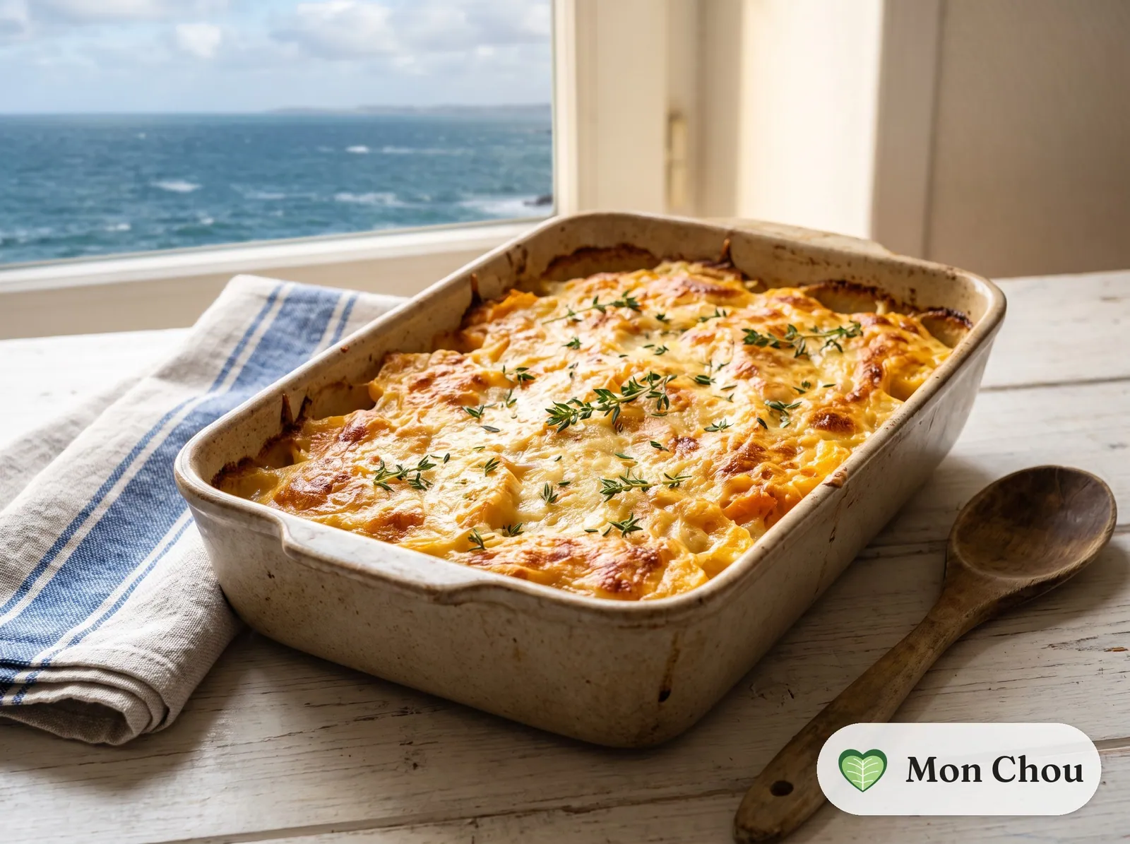 Gratin de potimarron et pommes de terre au comté