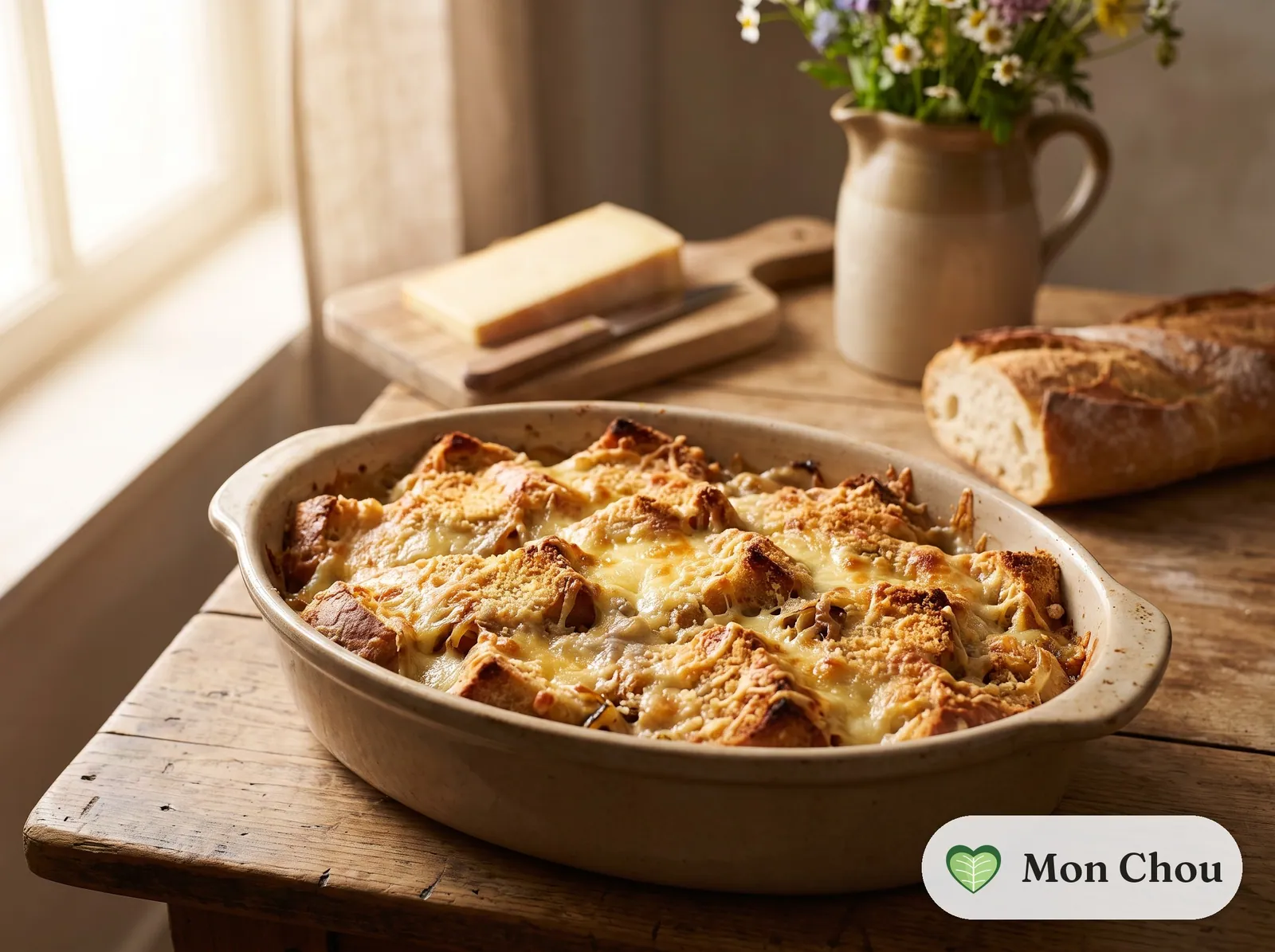 Panade gratinée au fromage