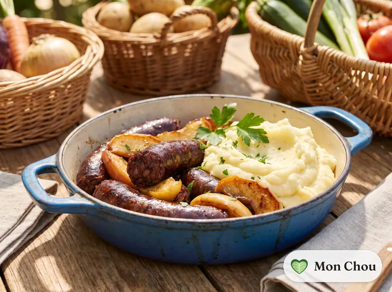 Boudin basque aux pommes et purée