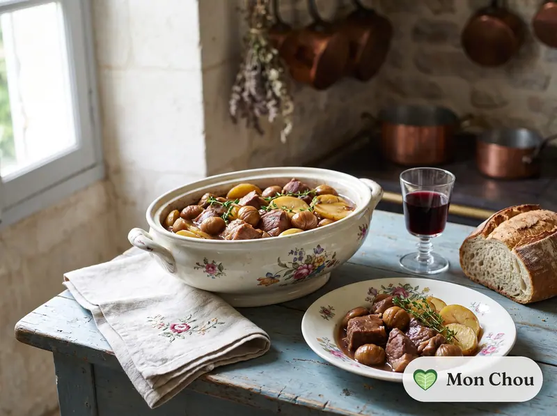 Porc aux châtaignes et pommes de terre