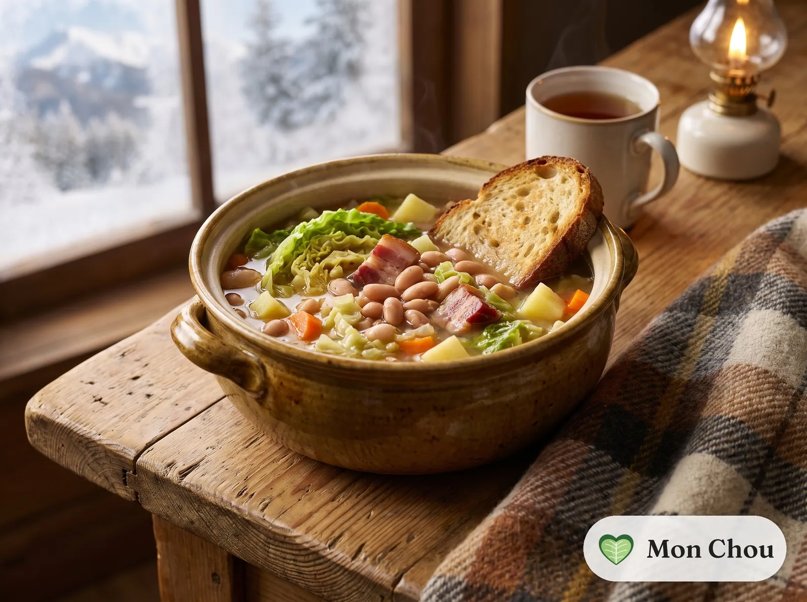 Soupe corse aux haricots et au lard