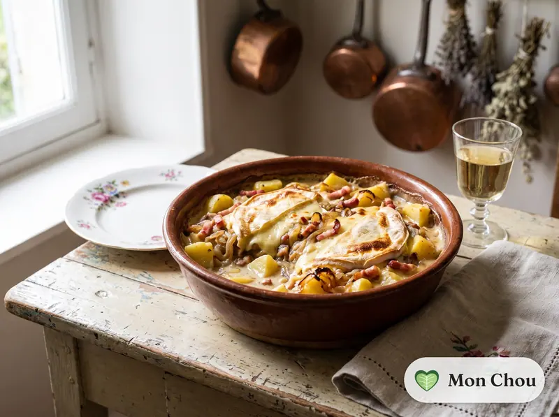 Poulet au reblochon et pommes de terre