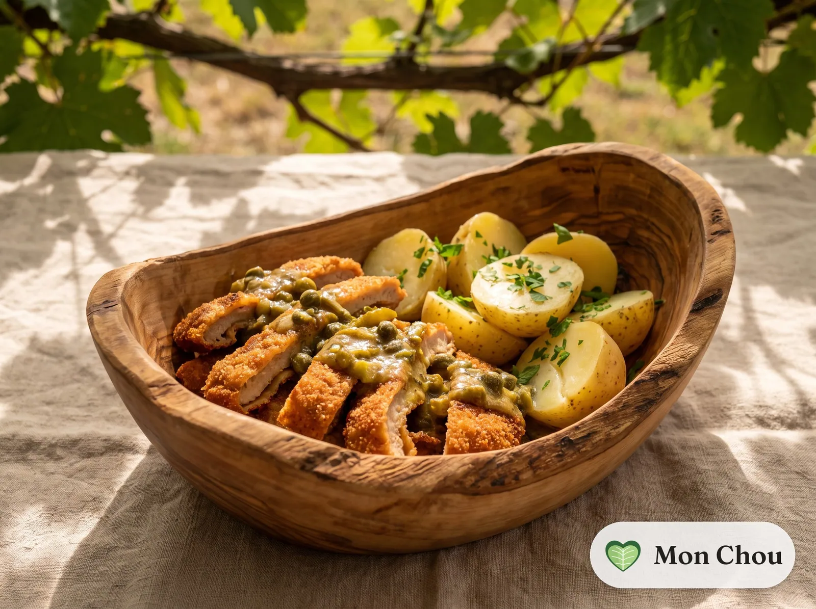 Tablier de sapeur et pommes vapeur