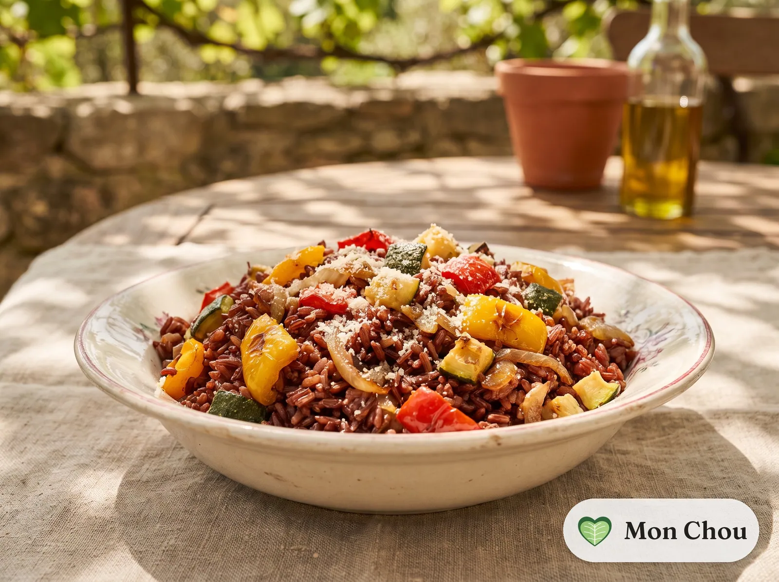 Riz rouge de Camargue aux légumes