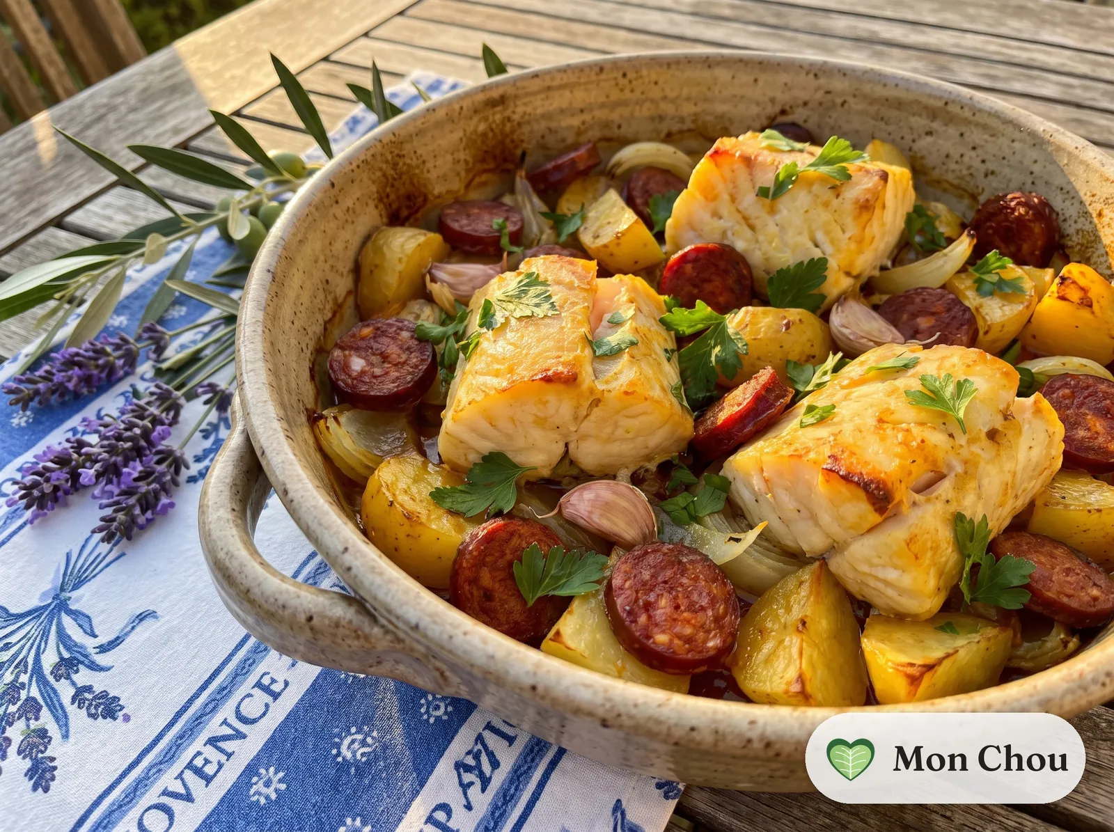 Kabeljau mit Chorizo und Kartoffeln
