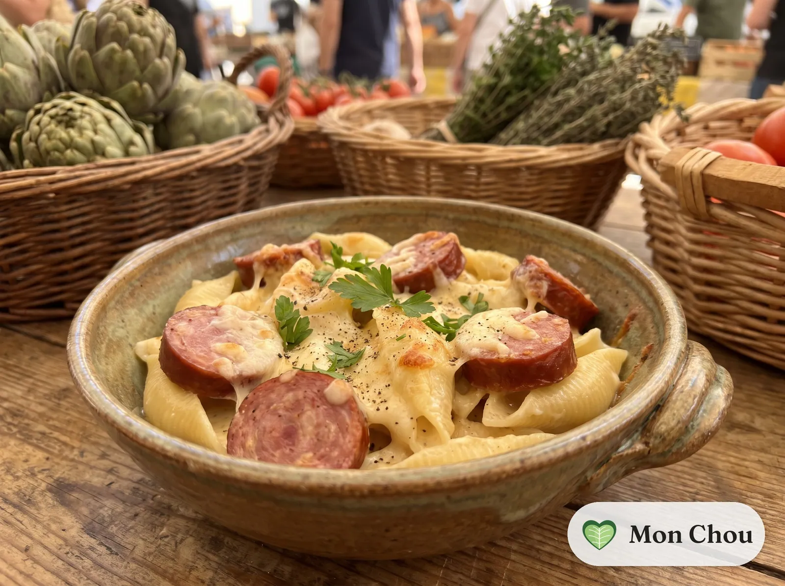 Pâtes à la Morteau et au comté