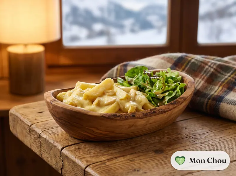 Truffade et salade verte