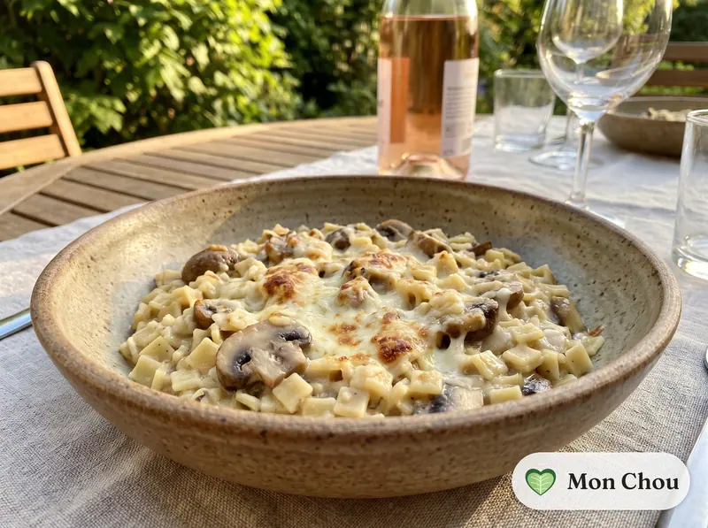 Crozotto aux champignons et beaufort
