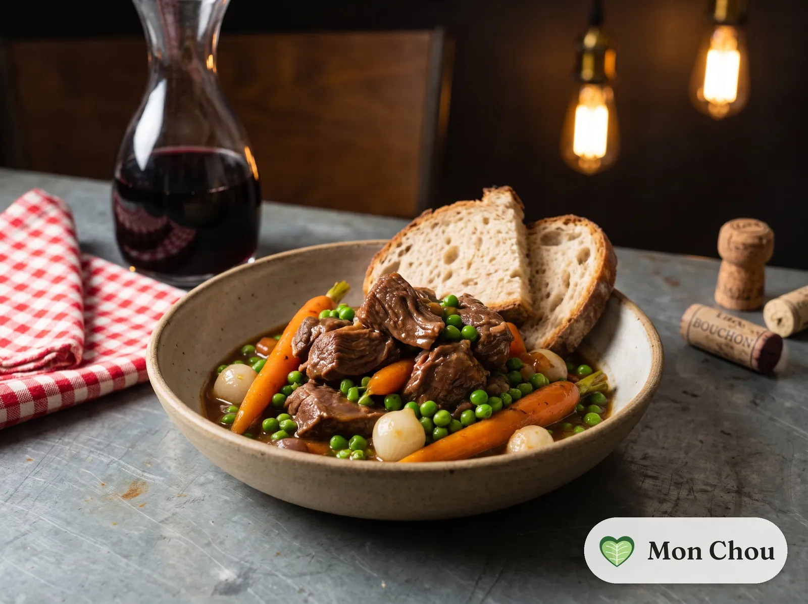 Tendrons de veau aux petits pois et carottes