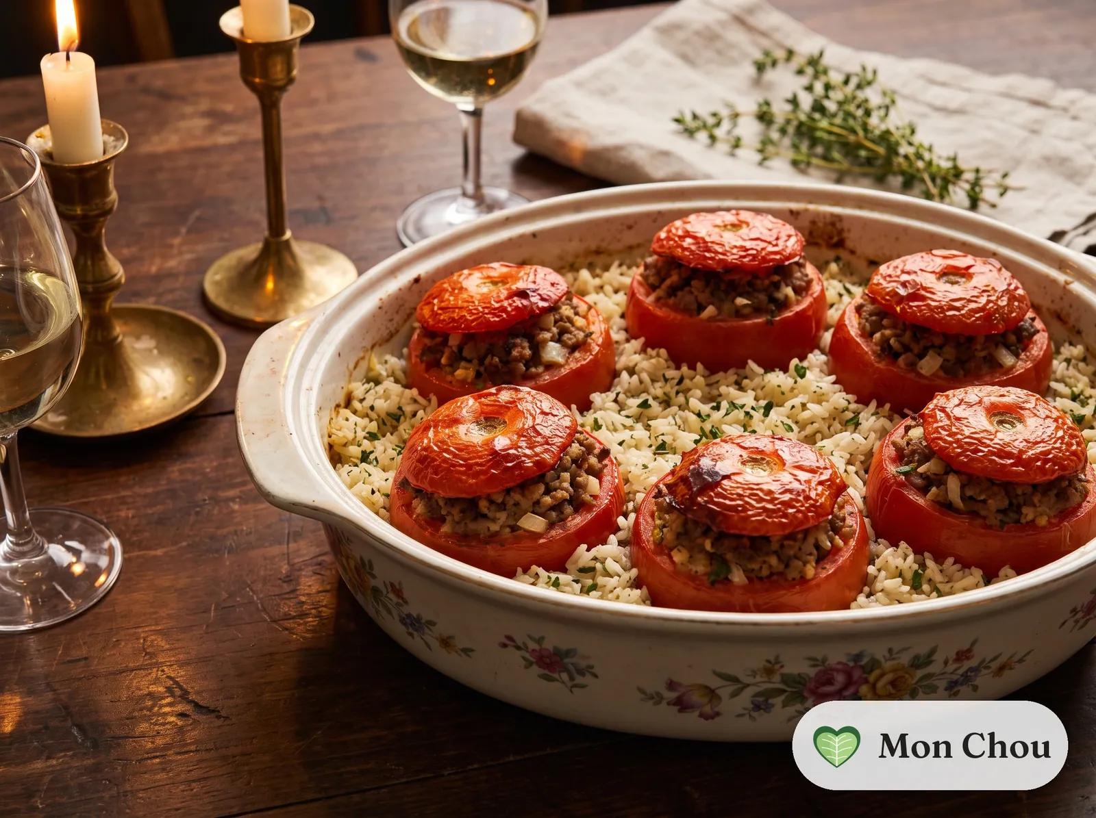 Stuffed tomatoes with rice