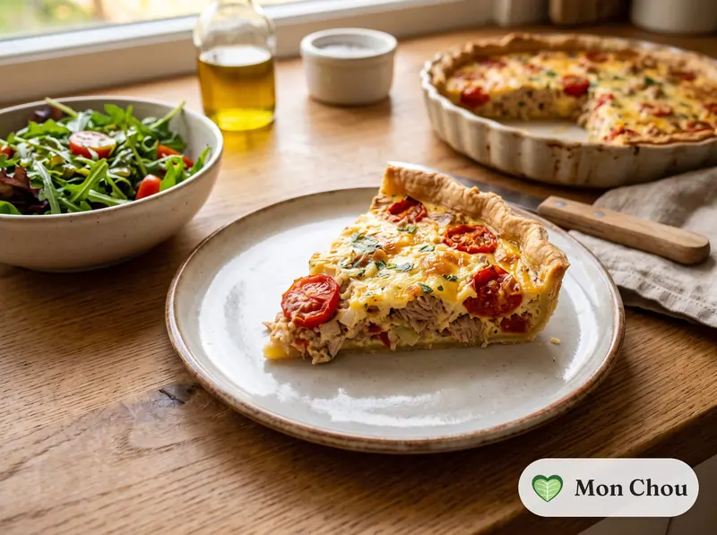 Quiche au thon et à la tomate