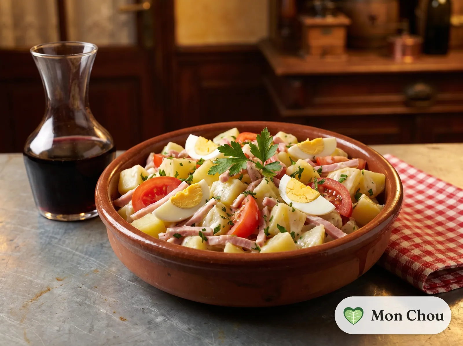 Salade piémontaise mit Schinken