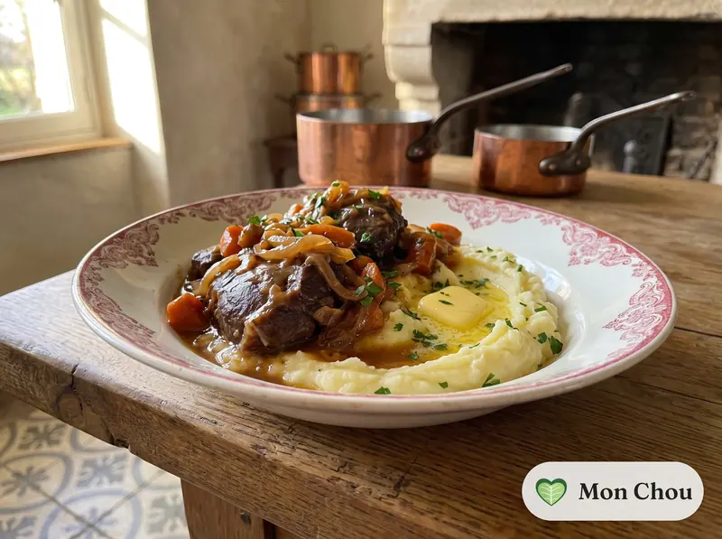Joues de porc au cidre et purée