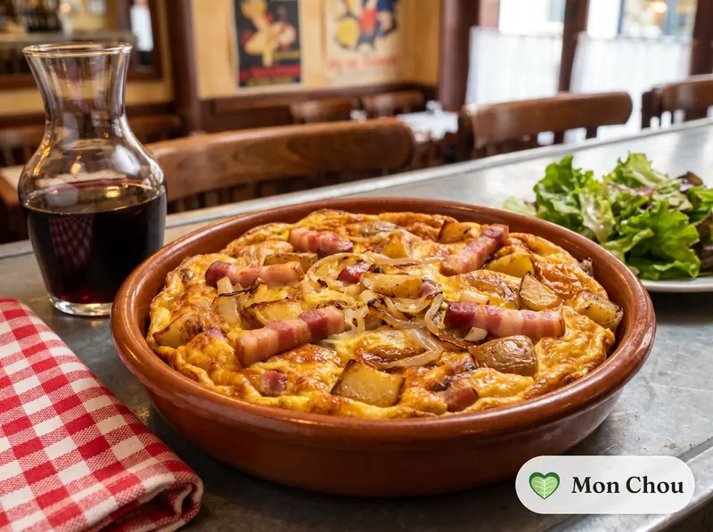 Omelette paysanne aux lardons et pommes de terre