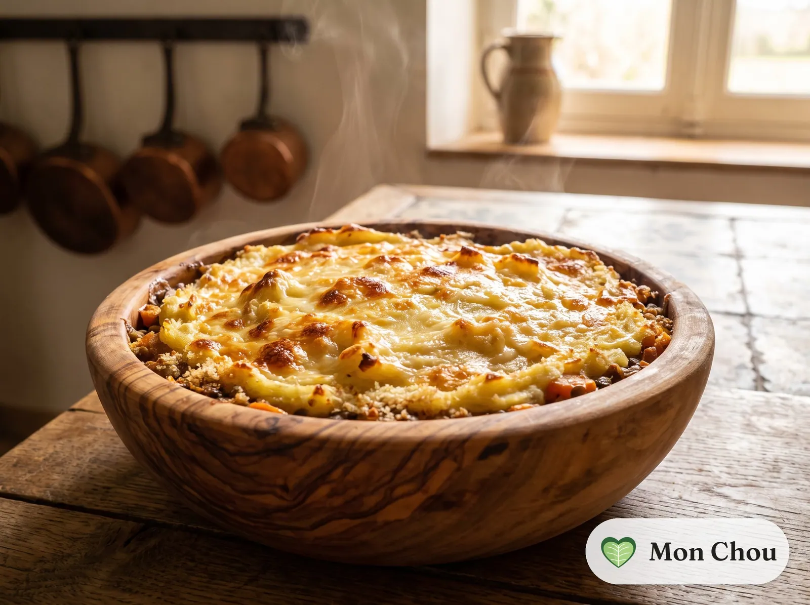 Parmentier de lentilles et carottes