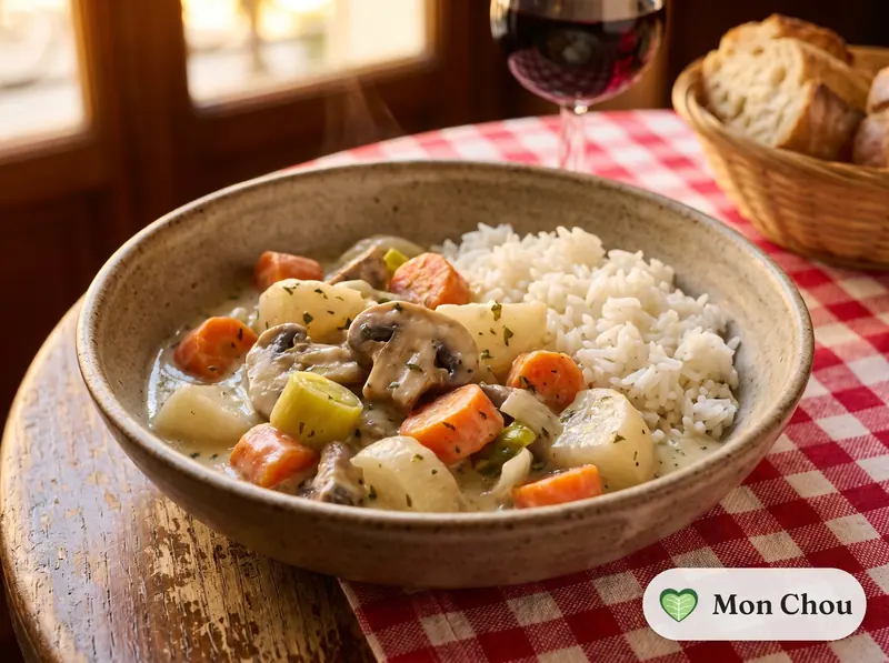 Blanquette de légumes et riz