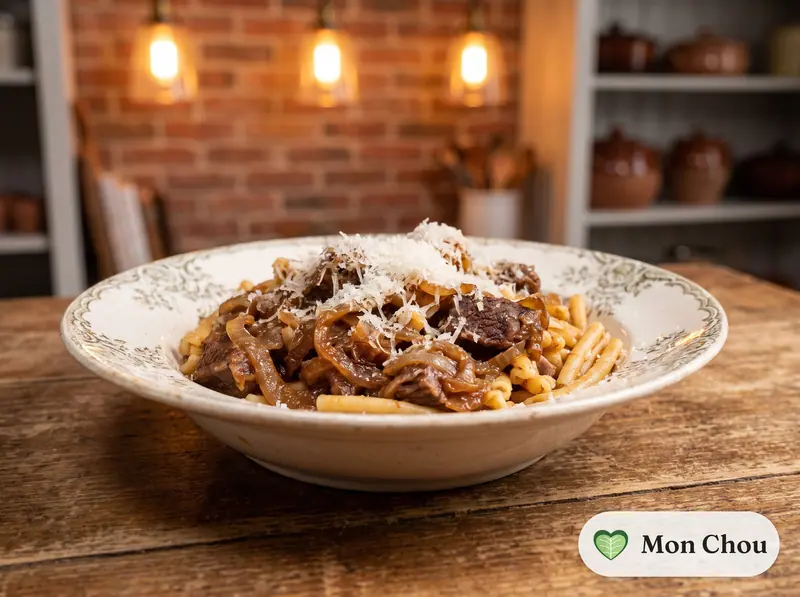 Pâtes à la genovese napolitaine