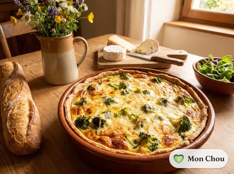 Quiche au brocoli et au fromage