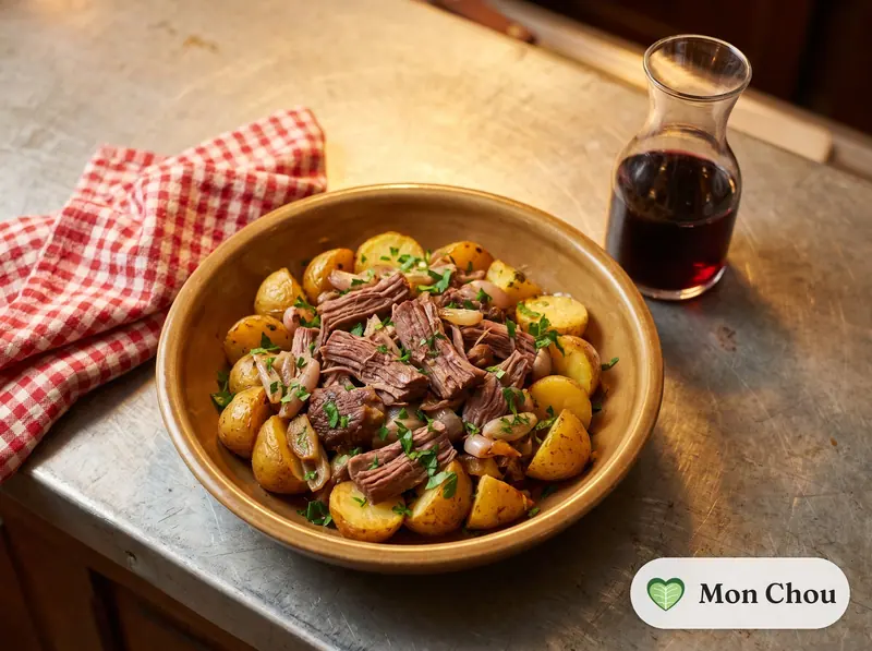 Salade de bœuf tiède et pommes de terre