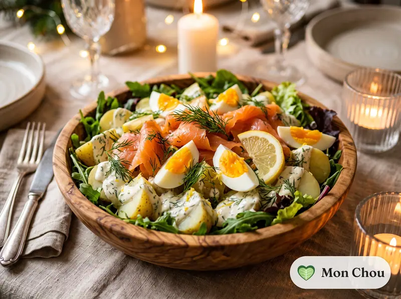Salade de saumon fumé et pommes de terre