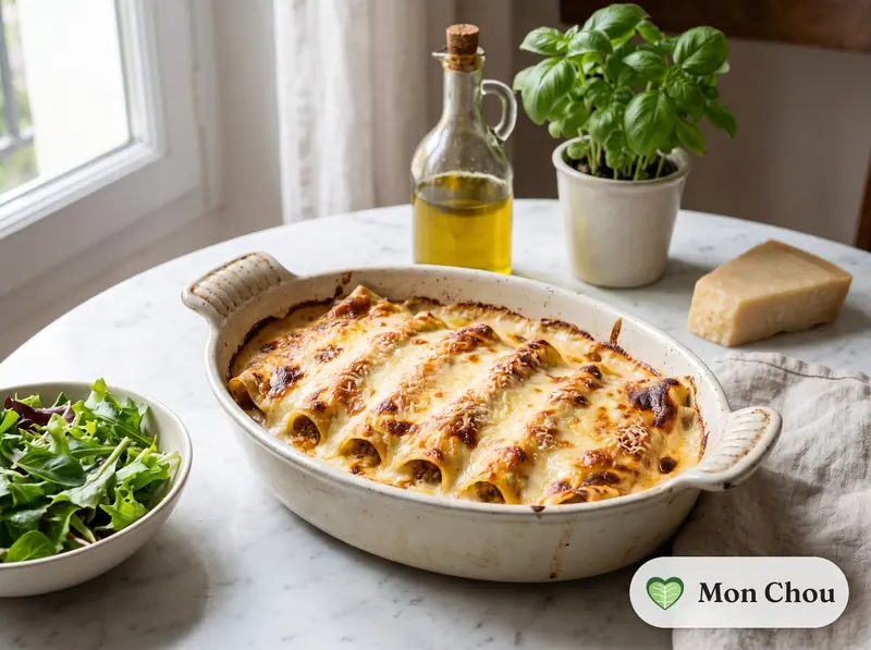 Cannellonis à la viande et béchamel