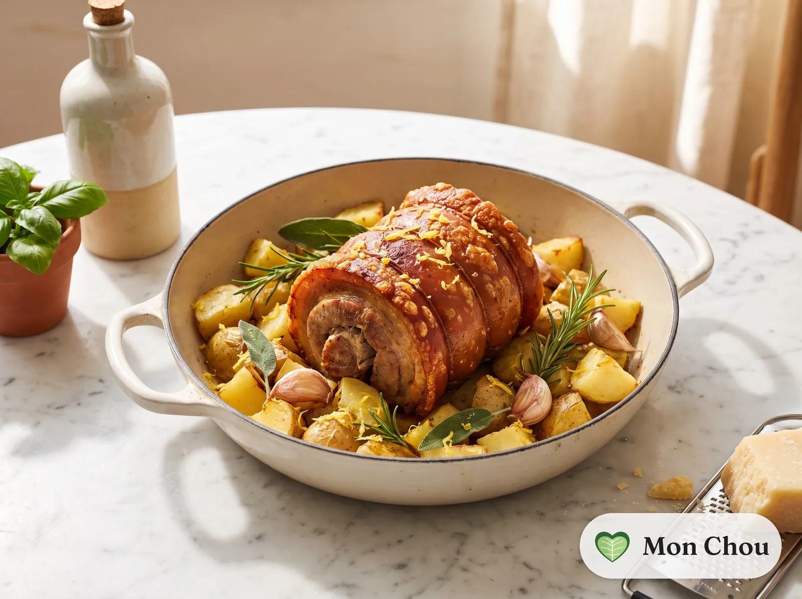 Porchetta with roasted potatoes