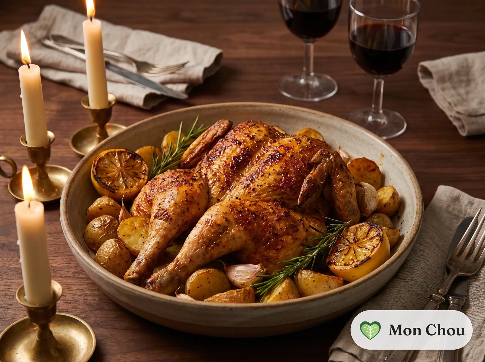 Chicken diavola with roasted potatoes
