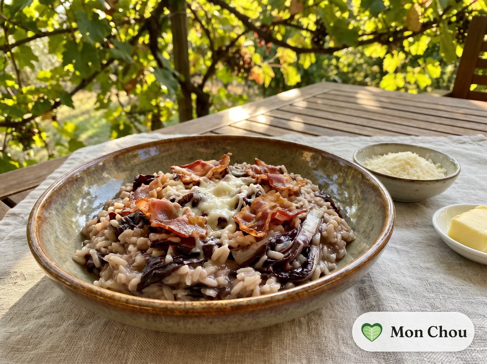 Risotto à la trévise et au speck