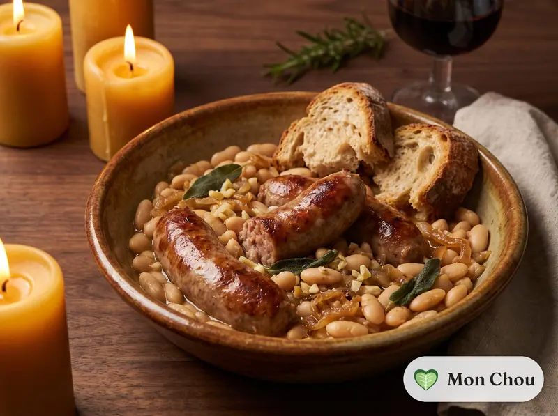 Tuscan sausage and white bean stew
