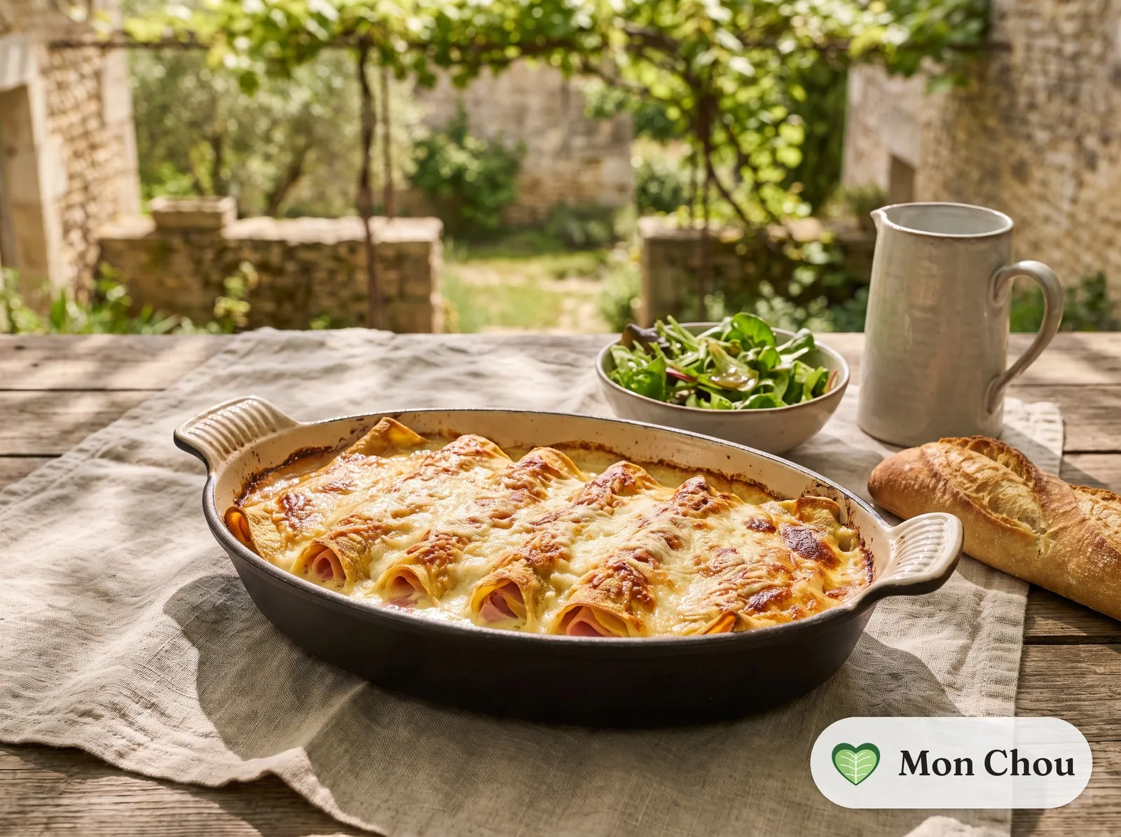 Baked Ham and Béchamel Crespelle