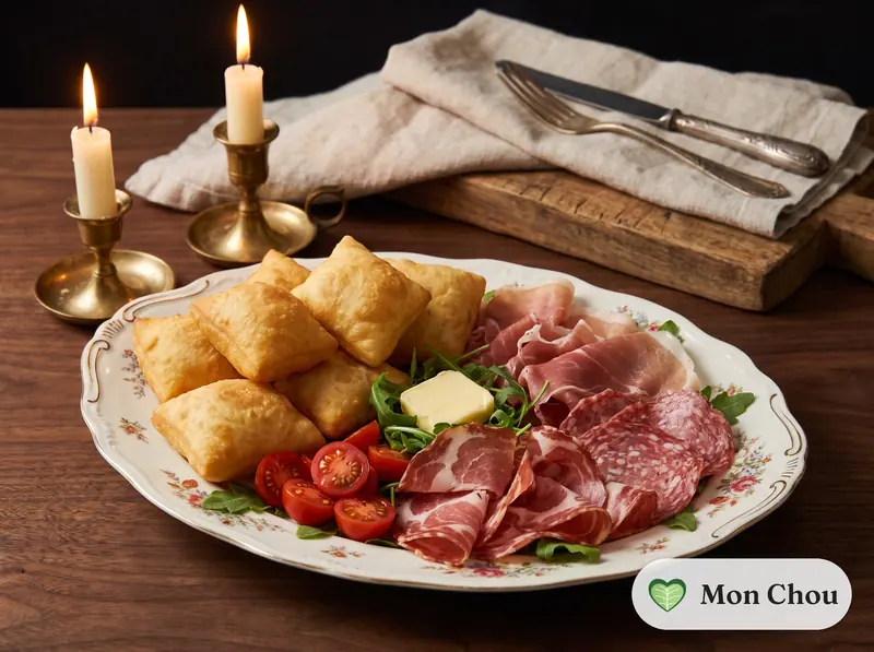 Gnocco fritto with Italian cured meats