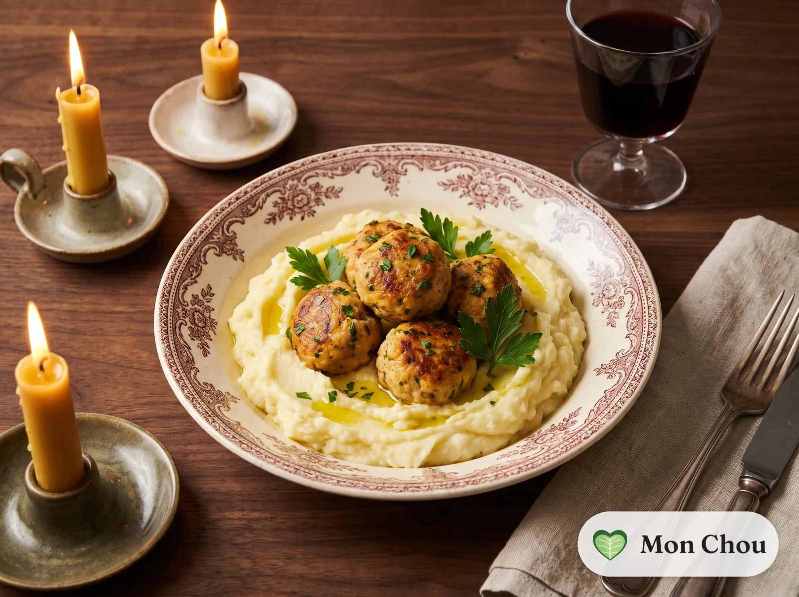 Boulettes de thon à la sicilienne et purée