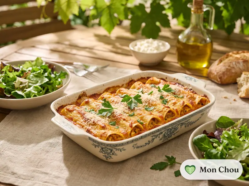 Cannellonis au thon et ricotta