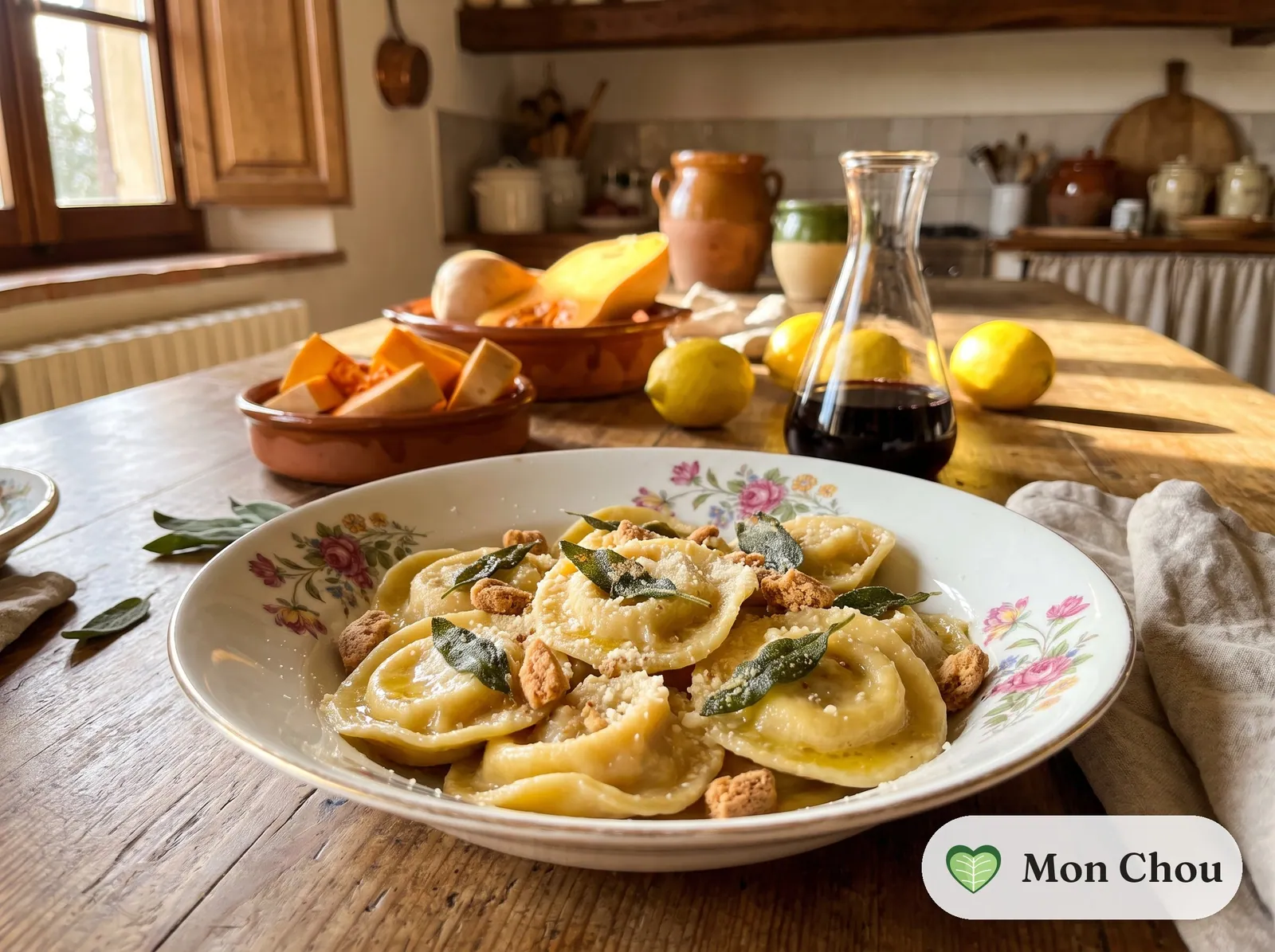 Tortelli à la courge au beurre