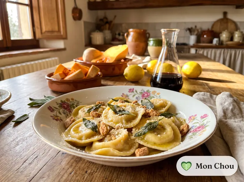 Tortelli à la courge au beurre